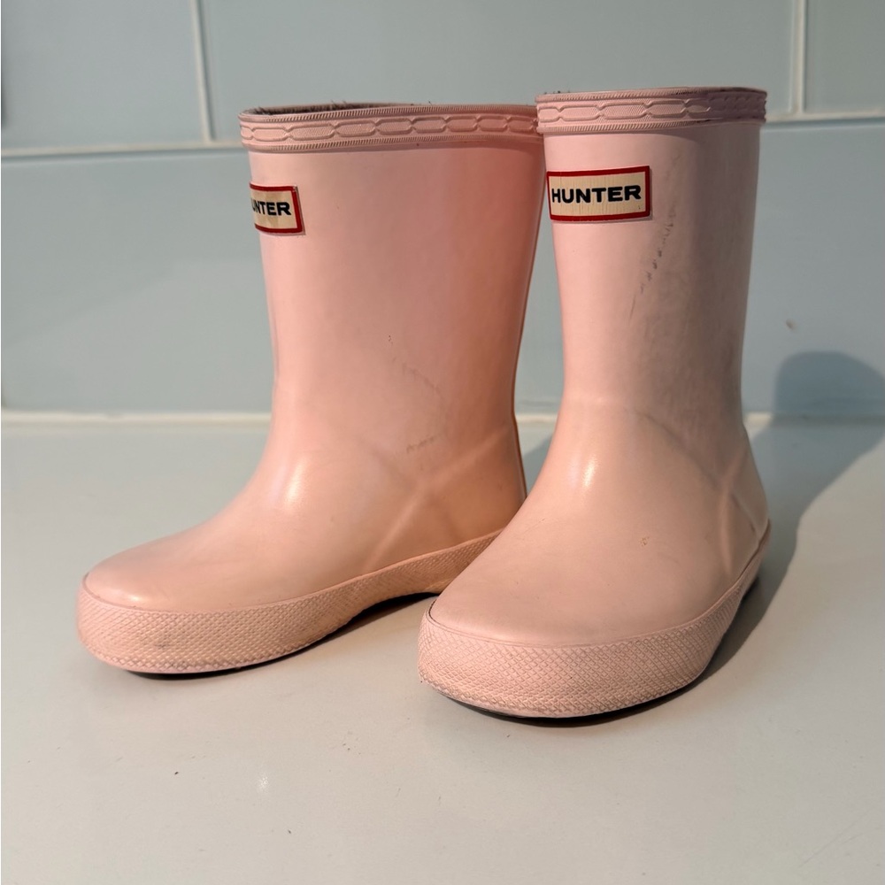 Hunter Kids Light Pink Rain Boots